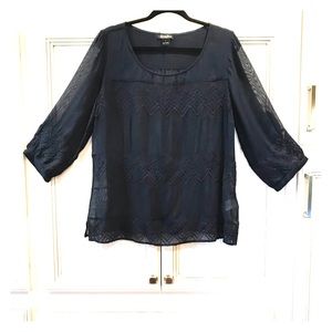 Lucky Brand Sheer Blouse